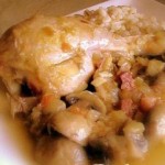 Receta opcional de pavo con champiñones y jamón