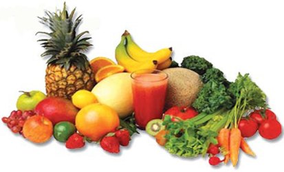 frutas y verduras de verano